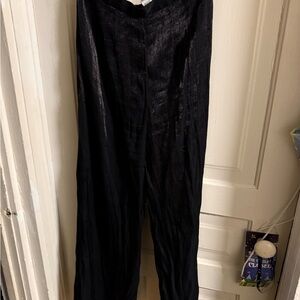 Liliana Men's Black Dress Pants with Subtle Sheen